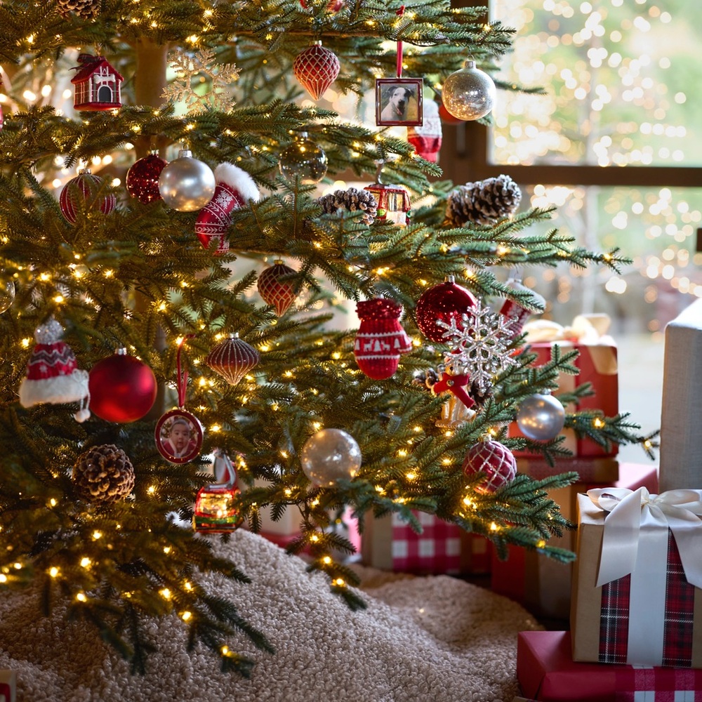 Balsam Hill Tan Boucle Tree Skirt, 60” - Picture 6 of 6